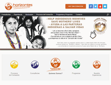 Tablet Screenshot of corporacionhorizontes.com